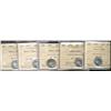 Image 1 : 1955, 1956, 1962, 1964, 1965 ICCS PL66 Heavy Cameo,  Lot of 5 coins,