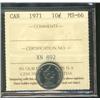 Image 1 : 1971 10¢ ICCS MS66.
