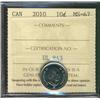 Image 1 : 2010 10¢ ICCS MS67.