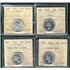 Image 1 : 1937, 1959 Cameo, 1961 HC & 1953 Sml Dt Cameo 25¢ MS64.  Lot of 4 coins.