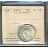 Image 1 : 1942 25¢ ICCS MS65.  Attractive lustre.