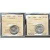Image 1 : 1944, 1949 25¢ ICCS MS64  Lot of 2 coins