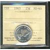 Image 1 : 1963 25¢ ICCS MS65.  Blast white.