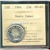 1964 25¢ ICCS MS65 Hvy Cameo.