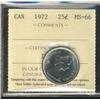 Image 1 : 1972 25¢ ICCS MS66.