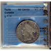 Image 1 : 1870 50¢ LCW CCCS VF30