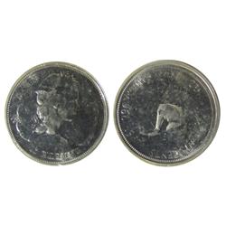 1967 50¢ Triple Strike ICCS MS64.  Superb example, visually impressive.