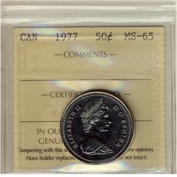 1977 50¢ MS65.  Just 3 listed in POP report.