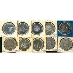 1935 to 1967 $1.  Small lot includes 1935, 1936, 1939, 1949, 1958, 1960, 1963, 1964, 1965 & 1967.  G