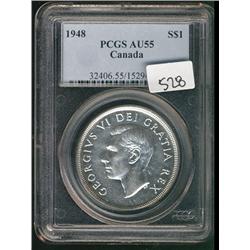 1948 $1 PCGS AU55.