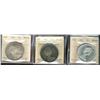 1965 LgBds Blt 5, Cam, 1966 & 1967 $1 ICCS MS64.  Lot of 3 coins.