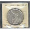 Image 1 : 1966 $1 ICCS MS65.  Light scattered shades.