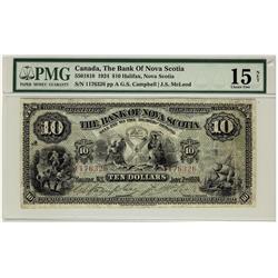 The Bank of Nova Scotia, 1924 $10 #1176326, CH-550-18-18, PMG CH F15 Net.  Designated Tape.