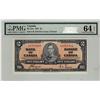 Image 1 : 1937 $2 BC-22c #L/R1701431 PMG UNC64PPQ,