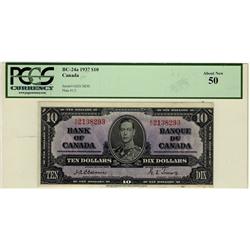 1937 $10 BC-24a #AD2138293, PCGS AU50.