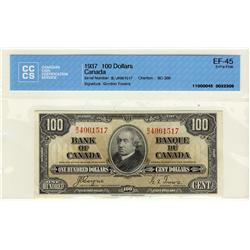1937 $100 BC-27b  #B/J4961517 CCCS EF45