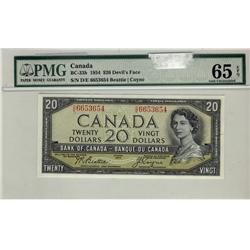 1954 $20 BC-33b #D/E6653654 PMG UNC65EPQ