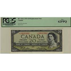 1954 $20 BC-41bA #*AE0032992, PCGS UNC62PPQ.