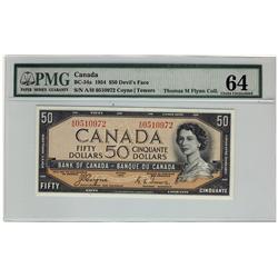 1954 $50 BC-34a #AH0510972 PMG CH UNC64.  Thomas H. Flynn Collection.