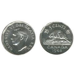 1948 5¢ PCGS MS66. Great fields and lustre. The nicest example ever handled by TCNC