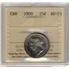 Image 1 : 1900 25¢ ICCS AU55