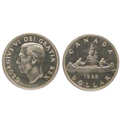 1948 $1 PCGS SP64. Shows light Cameo finish. Nice mirror fields and popular coin.