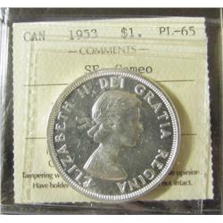 1953 SF ICCS PL65 Cameo.  Nice mirror fields and popular coin.