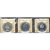 Image 1 : 1958 $1 ICCS PL65, 1965 $1 SmBds Ptd 5 ICCS PL65,  1966 $1 Lge Bds ICCS PL66  Heavy Cameo,  Lot of 3