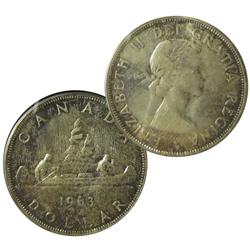 1963 $1 PCGS MS65.  Gem lustre and tones.