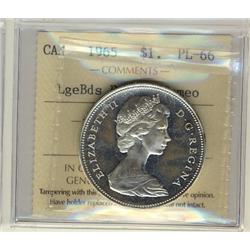 1965 $1 LgeBds Ptd 5 ICCS PL66 Cameo