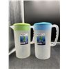 Image 2 : Set of 2.  Arrow Home Products 2.25 Quart BPA-Free Pitchers with Lids – **NO RED**