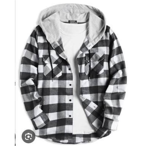 Lil’ Lumbers Medium (7-8) Black and White Checkered Shirt