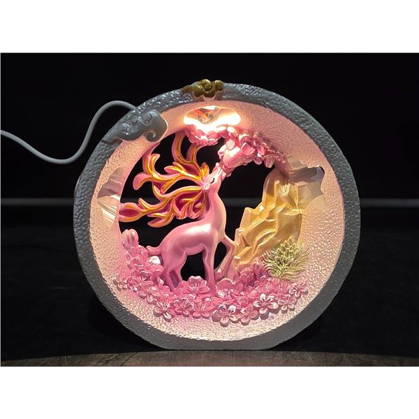 Creative Horse Night Lamp Handmade Resin Cute Deer Night Light USB Plug-in Warm White Kids Lamp Lamp