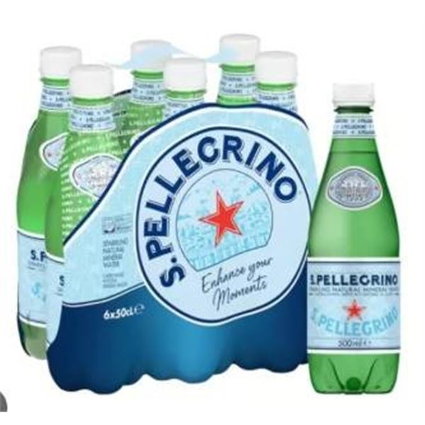 San Pellegrino Sparkling Water 6x500ml Each