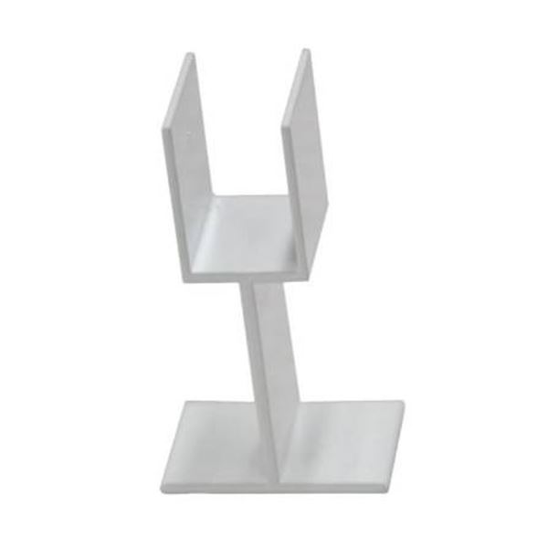 Lot of 6 Classic CSL-0W Aluminum Stair Rail Support Legs, White