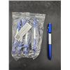 Image 1 : Blue Stylus , Ballpoint Pens with LED Light, Lot of 5 Units, Made in China
