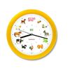 Image 1 : KooKoo Kids’ Wall Clock With Animal Sounds, Model 2010, Yellow Trim