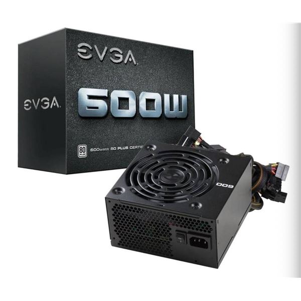 EVGA 600W 80 Plus Certified 100-W1-0600 Power Supply, 600W