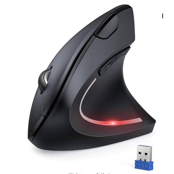 TECKNET Wireless Ergonomic Computer Mouse with Adjustable DPI