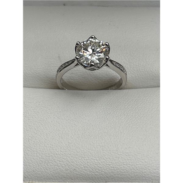 $1800 APPRAISAL - 3.00 CARAT BRILLIANT CUT SOLITAIRE RING