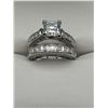 Image 2 : $1990 APPRAISED - 2.00 CARAT DOUBLE WEDDING RING SET