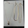 Image 1 : Ladies 14K GP Necklace Set includes 2 items