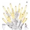Image 1 : Prextex 100 Ultra-Bright Lights with Clear Bulbs CASE OF 24 X 200 LIGHT SETS