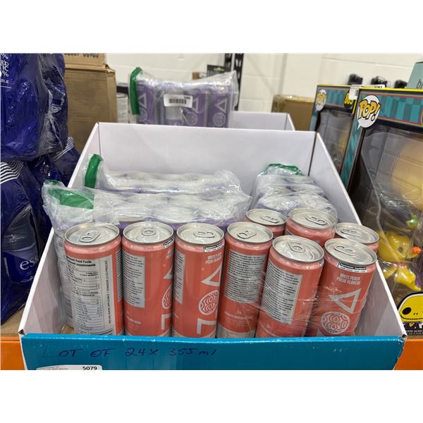 LOT OF ASSORTED ZOA ENERGY DRINK 24 X 355ML