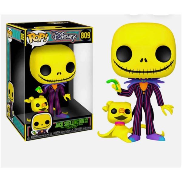 Disney POP! Funko Vinyl Figure Jack Skellington with Zero No. 809