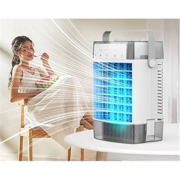 Portable Air Cooler Fan with 3 Speed Settings, Evaporative Air Conditioner