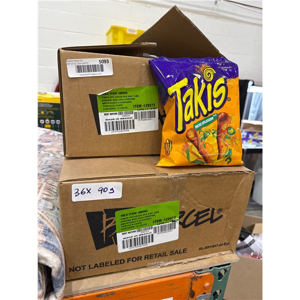 Takis Nacho Explosion 36 Bags, 90g Each