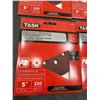 Image 1 : Task Hook and Loop Sanding Discs, 5 Inch, 220 Grit, 4-Pack, Lot of 10