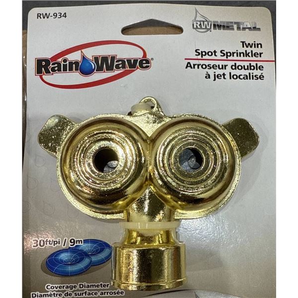 Rain Wave RW-934 Twin Spot Sprinkler Set with 9m Coverage, Qty of 4