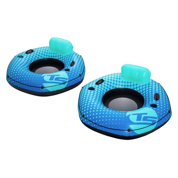 Tobin Sports Inflatable River Tube Set 2-Pack for Water Use